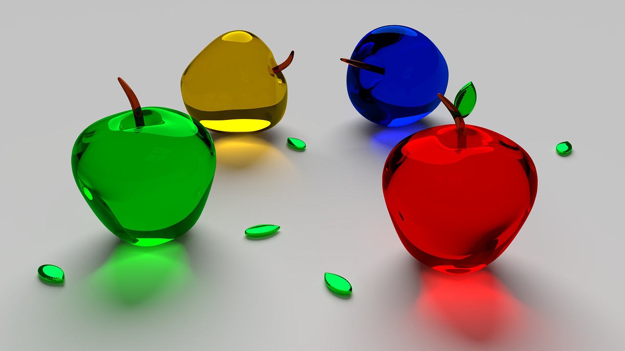 apple, glass, fruit