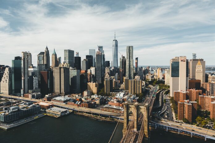 skyline, new york, cityscape
