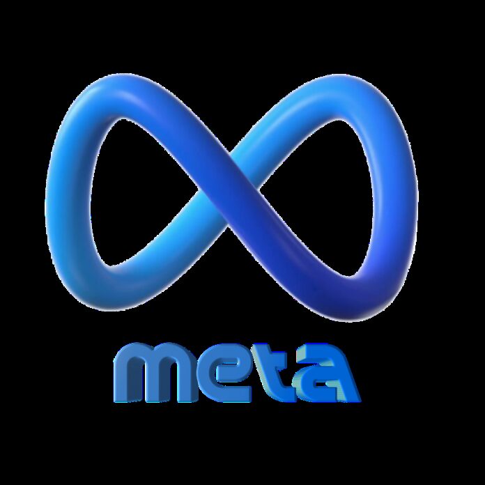 meta, logo, 3d render